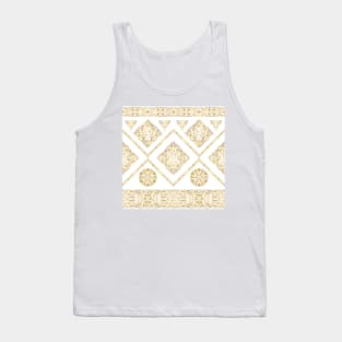 Arabic ornate golden pattern Tank Top